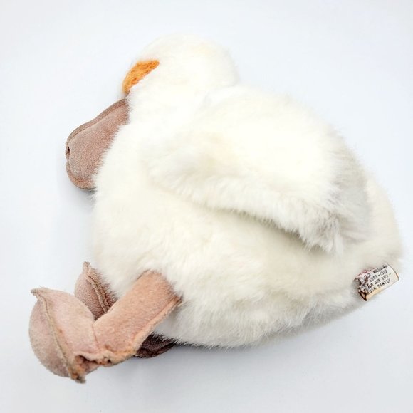 Vintage Gund Scoop the Pelican Plush Stuffed Animal White Bird Toy 1987 80s 10" - Picture 4 of 11
